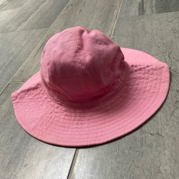 Baby Gap Cotton Wide Brim Bucket Sun Hat – Pink, Size XS/S (0–6 months) - Picture 2 of 8